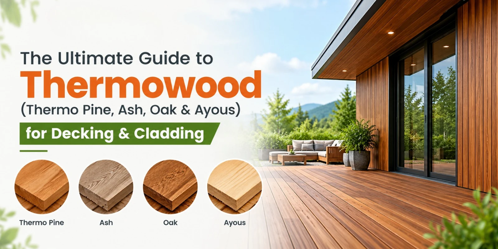 The Ultimate Guide to Thermowood (Thermo Pine, Ash, Oak & Ayous) for Decking & Cladding